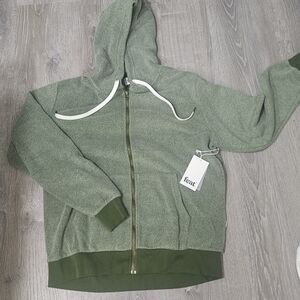 NEW Feat: Unisex Blanket-Blend‎ Zip Up Hoodie Size L, Color Iguana